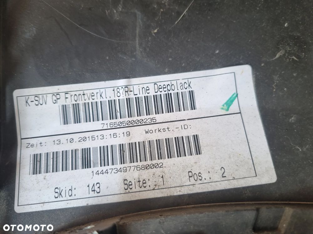 VW TIGUAN 5N0 I LIFT R LINE ZDERZAK PRZOD PRZEDNI - 8