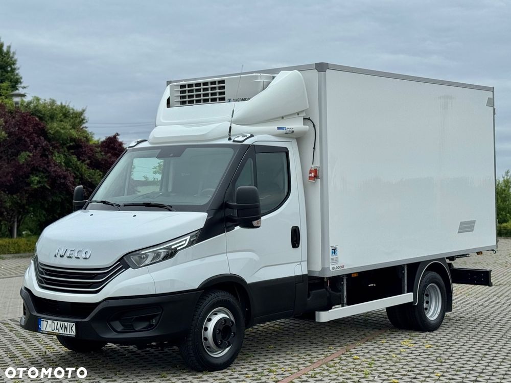 Iveco Daily‼️72C18‼️2021r 3.0 HI-MATIC Chłodnia/Mroźnia zakres -32C THERMO KING V-500 MAX Źródło Zasilania 400V Grube Ściany/Podłoga Przegroda komorowa‼️ Full LED na bliźniaku Salon Polska DMC7200kg - 3