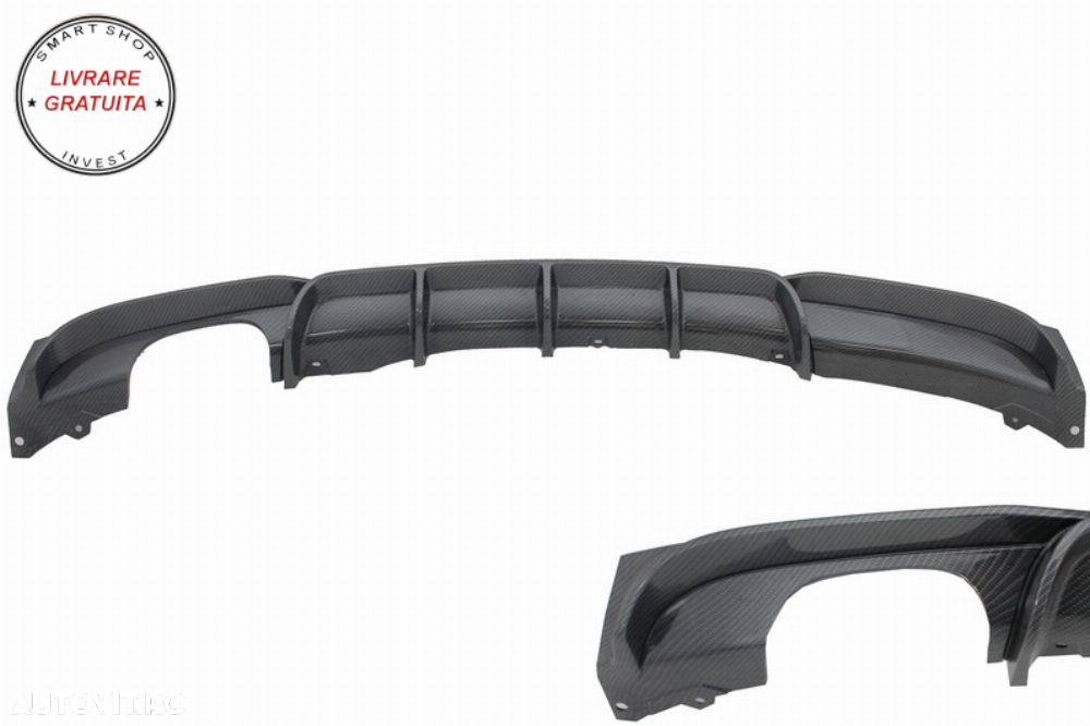 Difuzor Bara Spate Carbon Evacuare Stanga BMW Seria 3 F30 F31 (2011-up) M Performa- livrare gratuita - 2