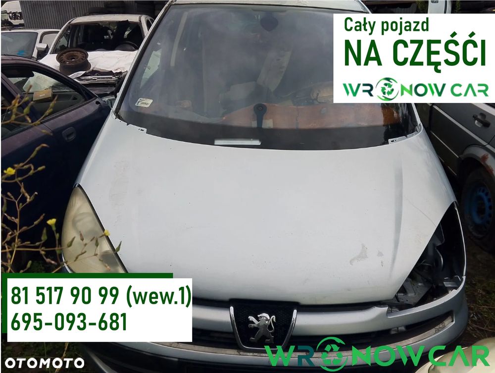 Peugeot 807 (02-09r.) 2.2 HDI 127KM. Silnik BMR Skrzynia JMA lakier LC9X.Cały na części. GWARANCJA !!!  Przód Tył Zestaw Komplet Drzwi Klapa Zderzak Błotnik Maska Grill Atrapa Szyba Pas Lampa Lusterko Boczki Fotel Kanapa Kokpit Deska Rozdzielcza Przełącznik Włącznik Sterownik Przewody Wiązka Instalacja Moduł Komputer Czujnik Listwa Pompa Alternator Wtryski Głowica Rozrusznik Kompresor Sprzęgło Dwumas Silnik Skrzynia ABS Klimatyzacji Paliwa Wspomagania Kolektor Turbina Przepustnica Zawór Chłodnica Koło Hak Belka Sanki Zawieszenie Mcpherson Półoś Amortyzator Wydech Tłumik Zacisk Most - 1