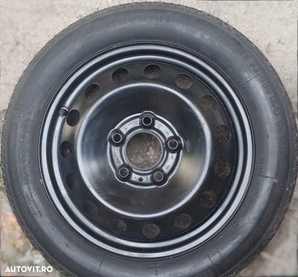 Rezerva ingusta(slim) originala BMW pe R16-5x120 (anvelopa 115/90/R16) - 1