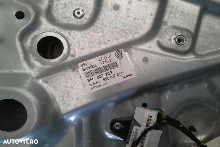 Macara geam fata stanga electrica 5N0837461 / 1K0959793J / 963C20-344 - 3