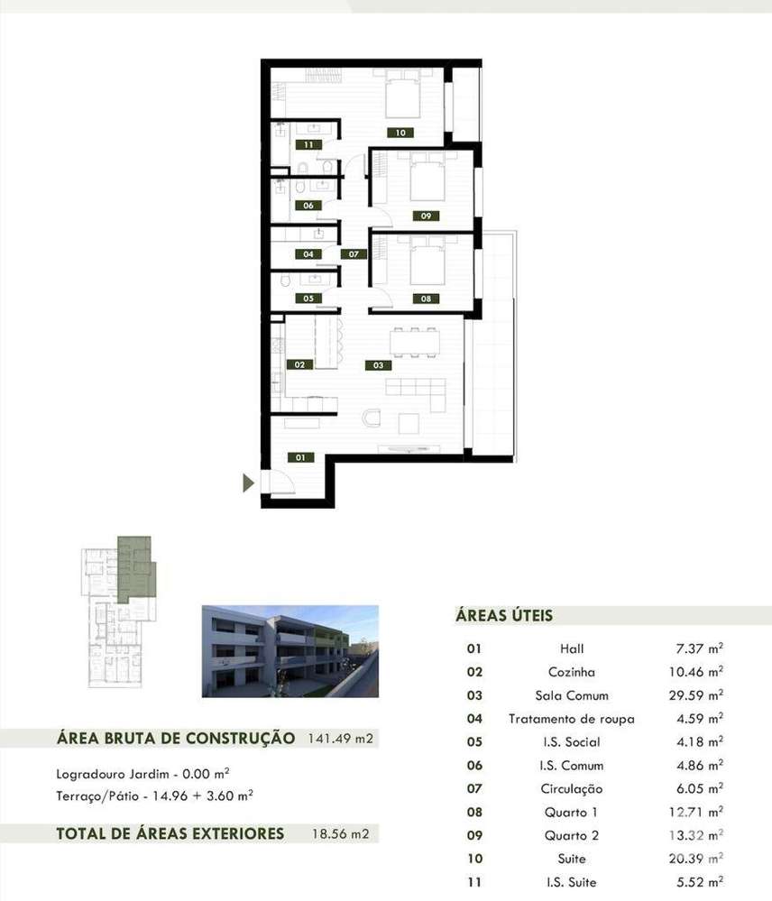 Apartamento T3 em Câmara de Lobos de 141,00 m2 - Grande imagem: 5/10