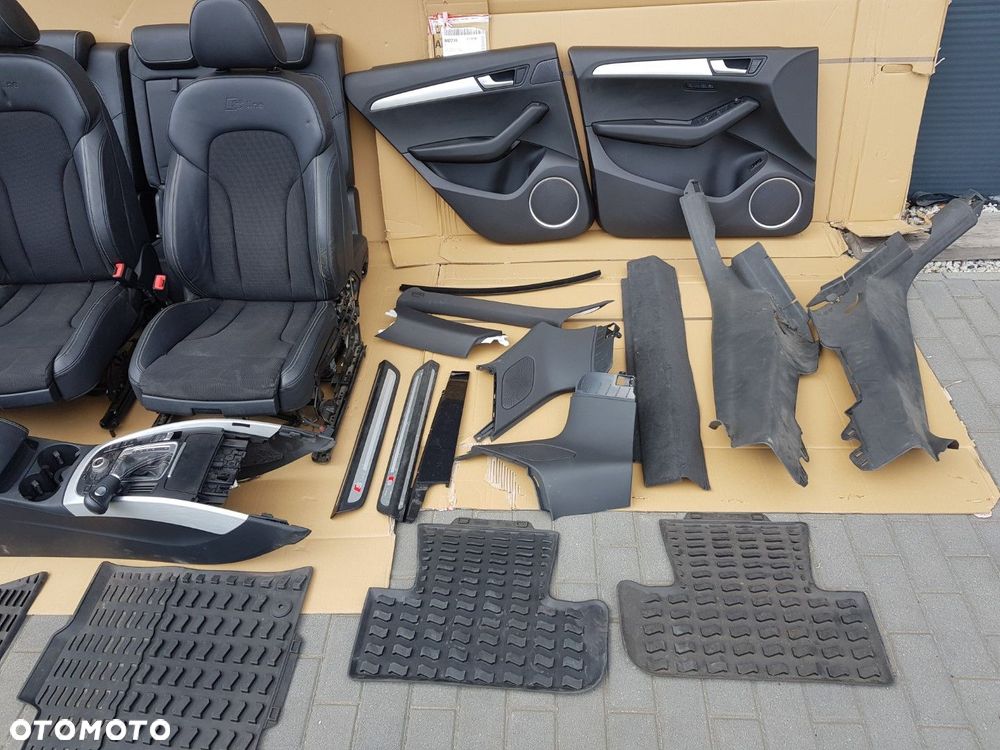 KOMPLETNE WNĘTRZE TAPICERKA PODSUFITKA FOTELE TUNEL AUDI Q5 S-LINE LIFT 8R 12-16 - 7