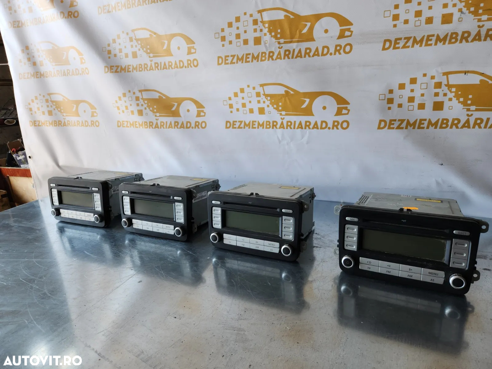 Radio Cd Player MP3 Vw Passat B6 An 2005-2006-2007-2008-2009-2010 Cod 1KAD Touran Jetta Caddy Golf - 4