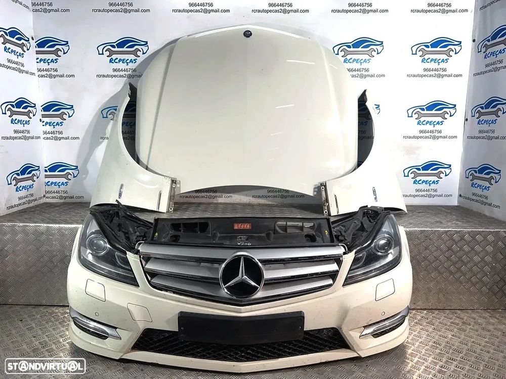 Mercedes Benz W204 C220 AMG Facelift Frente Completa Xenon Diesel 651.911 2006 / 2014 - Parachoques Radiador Parachoque Guarda Lamas Guarda-Lama Optica Opticas Farois Farol Grelha Reforço Fibra Xénon - 1