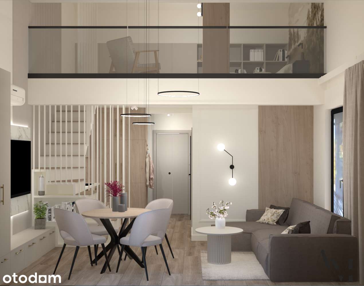 Nowy apartament z antresolą i garażem w Szczyrku