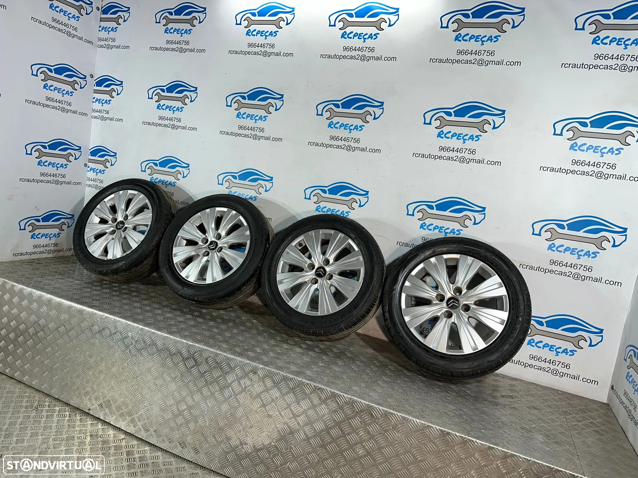 .Conjunto Jantes 16 Originais Citroen C3 Picasso 4x108 6J ET23 9681810880 - 4