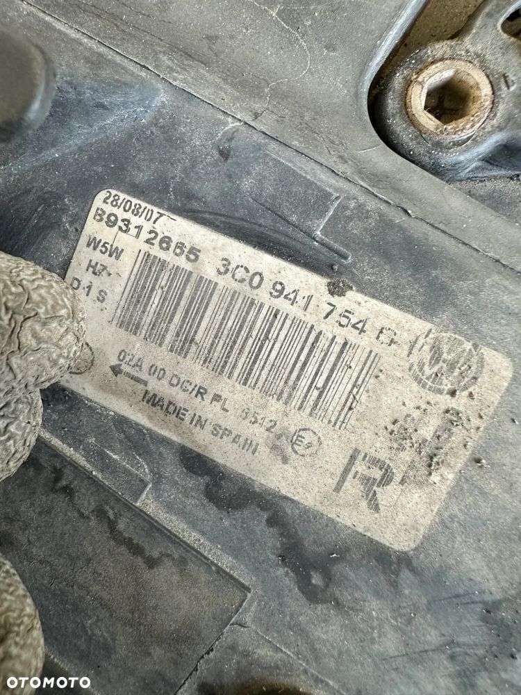 VW PASSAT B6 LAMPA PRZÓD PRZEDNIA PRAWA BI XENON KOMPLETNY 3C0941754G - 4