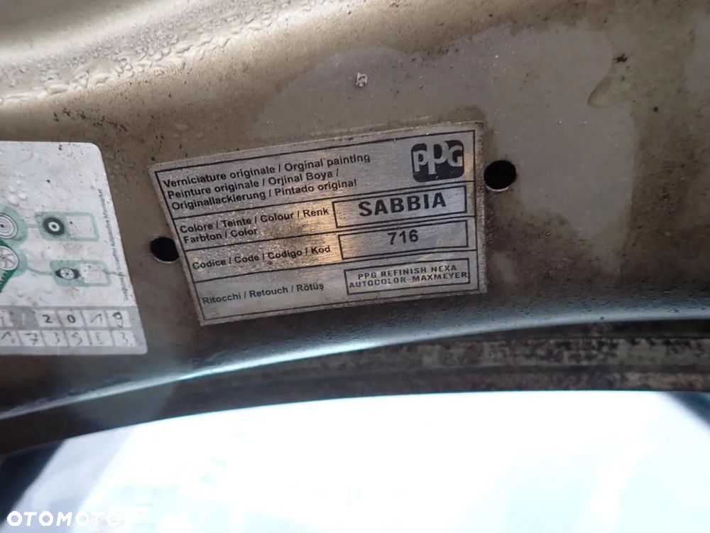 CZĘŚCI - Fiat Albea 1,4 77KM 350A1000 FILM LIFT SEDAN lakier 716 2006r. index - 9730 - 9