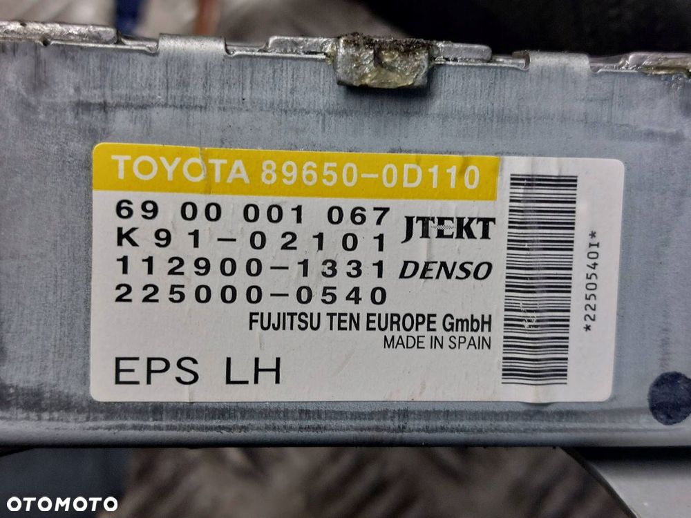 WSPOMAGANIE ELEKTRYCZNE + MODUŁ TOYOTA YARIS II 89650-0D110 45200-0D100 - 2