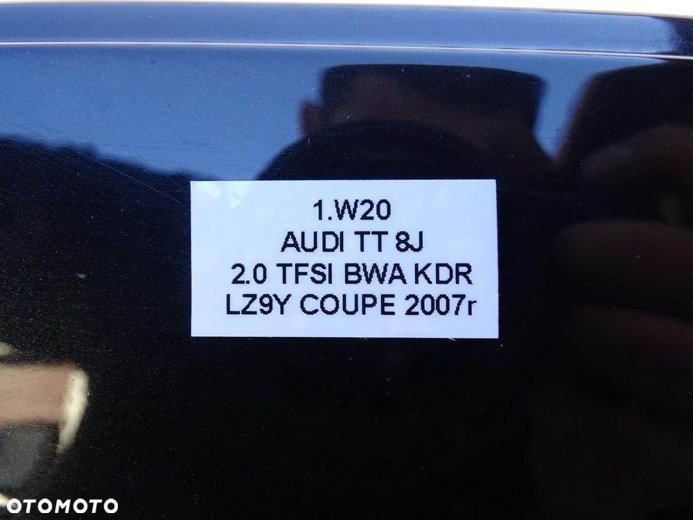 BŁOTNIK LEWY PRZÓD PRZEDNI LZ9Y AUDI TT 8J 06-14r COUPE CABRIO - 16