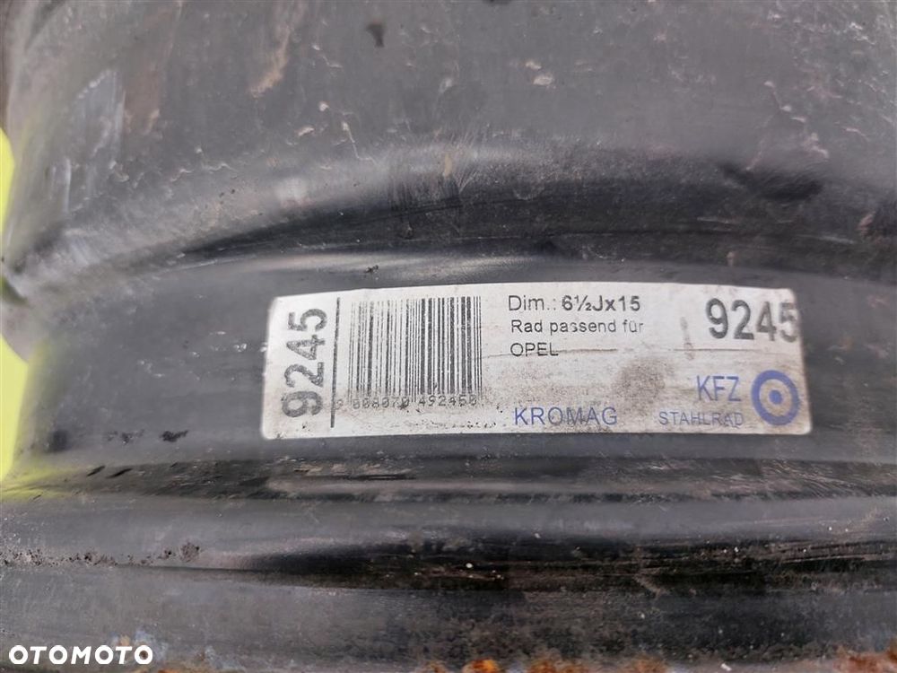 Felgi stalowe Opel ASTRA III H ZAFIRA B 5X110 6,5 J R15 ET 35 - 12