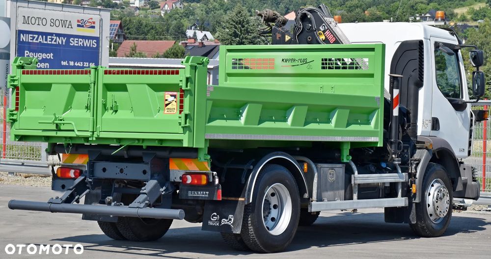 Renault MIDLUM 220 * WYWROTKA 3,80m + HIAB 077 B-2 DUO * STAN BDB - 7