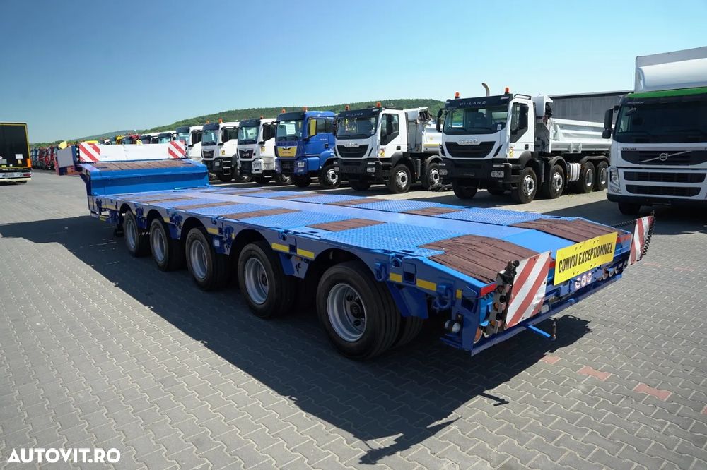 Faymonville REMORCĂ JOSĂ FAYMONVILLE / STZ-5AX / EXTENSIBILĂ / 5 AXE / MTA: 68 TONE / AXE DE DIRECȚIE / SUPORT / 19,1 M / SAF - 29