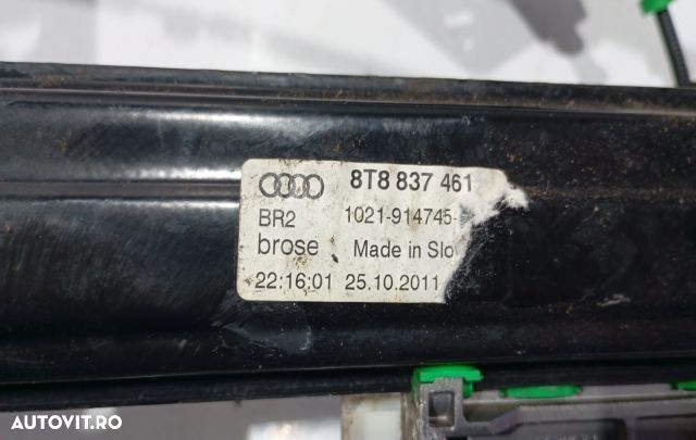 Macara geam stanga fata 8T8837461 Audi A5 8T [2007 - 2011] - 2