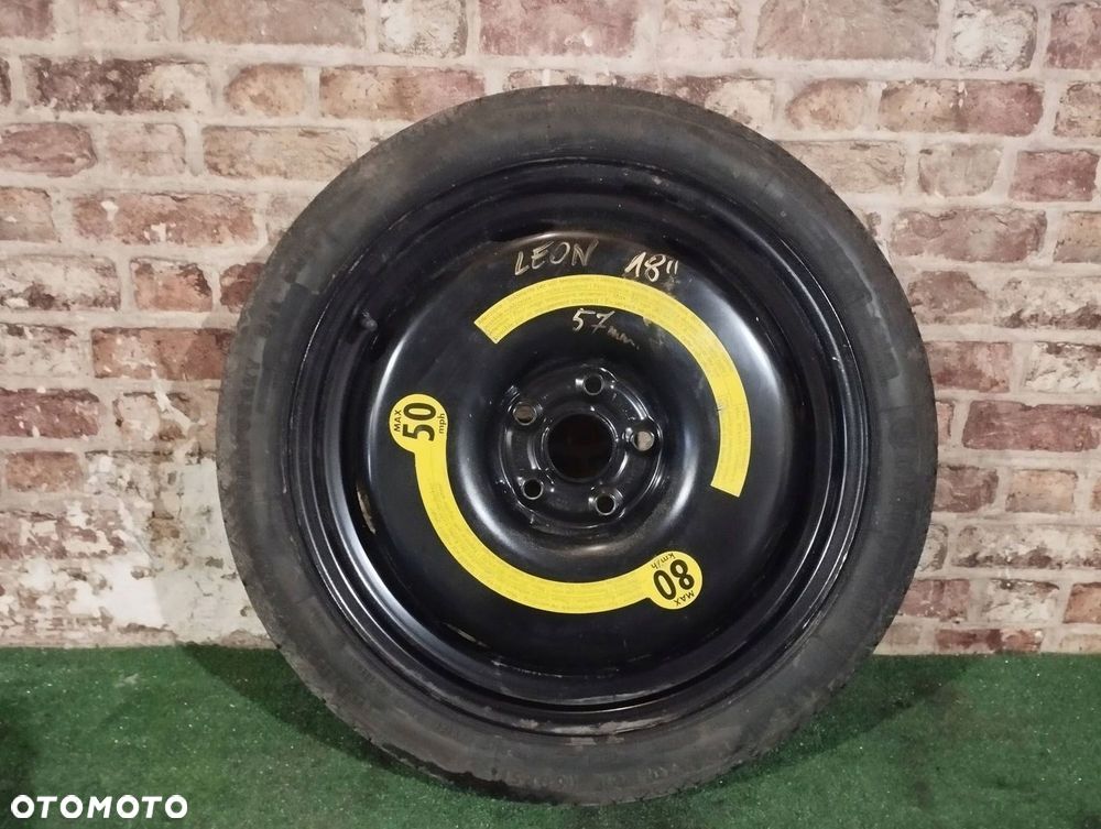 KOŁO DOJAZDOWE ZAPAS 125/70/18 5X112 57MM VWAG 1K0601027B - 1