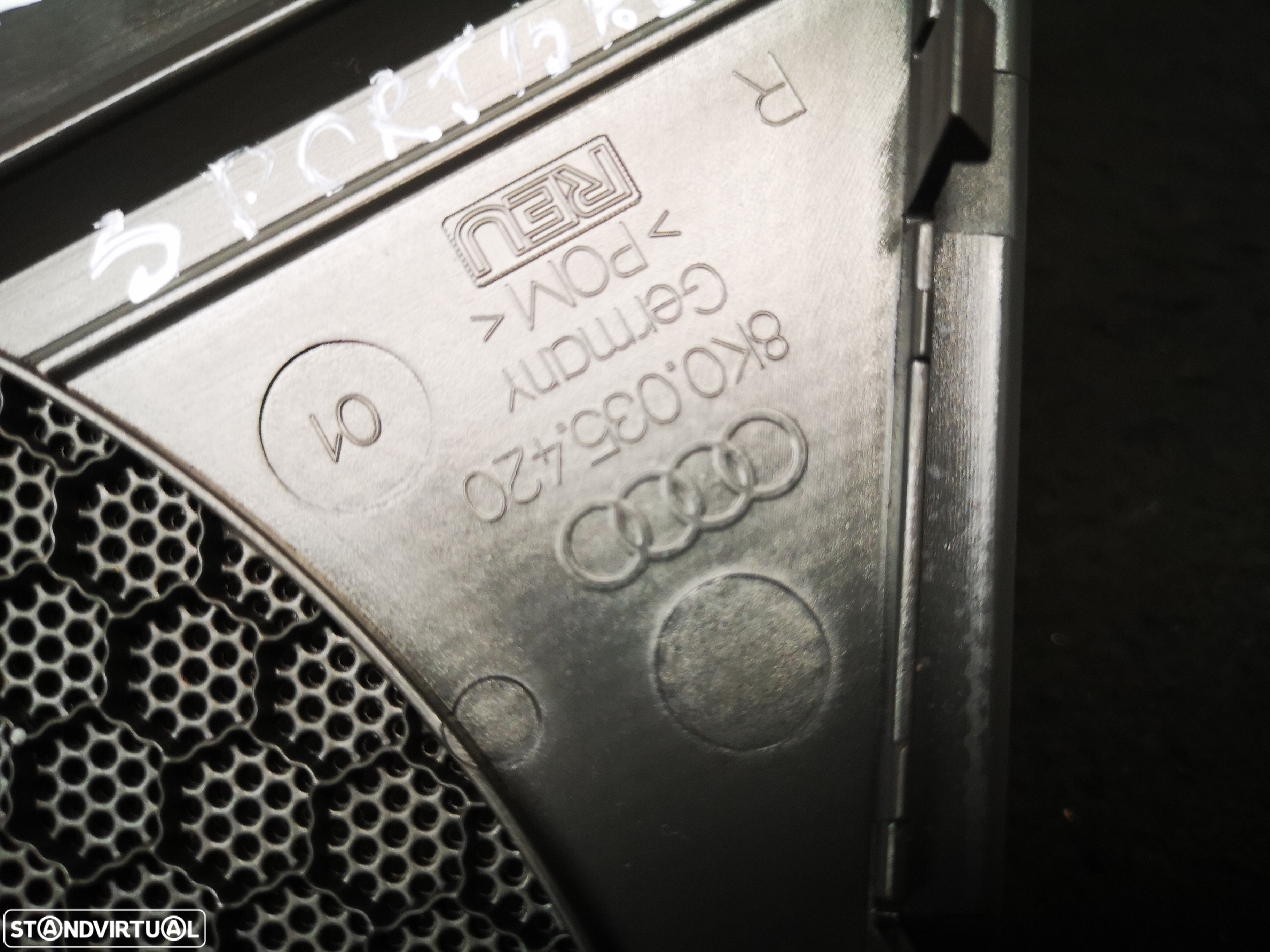 Tampa  coluna de som porta frente direita originais Audi A4 A5 B8 2008-2014 - 5