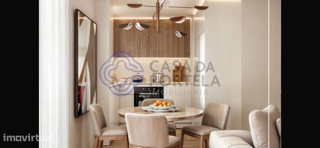 T1suite em Gaia,  varanda, cozinha equipada open space, ar condicionad - Grande imagem: 3/7