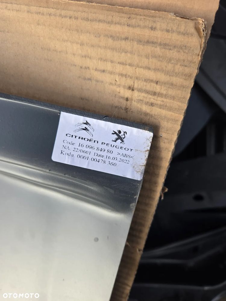 ściana grodziowa Citroën Berlingo II Peugeot Partner II 1609684980 Solidna ścianka działowa z szarego ziarnistego tworzywa ABS PSA 1609684980 - 17