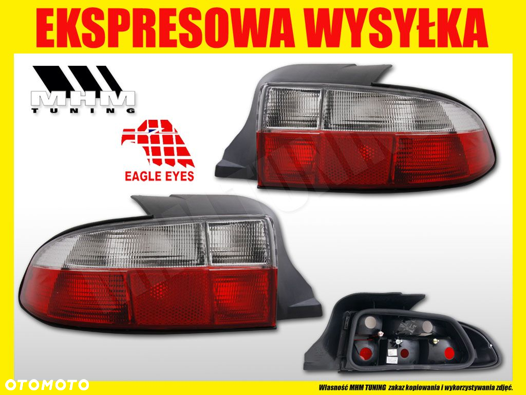 LAMPA TYL KPL BMW Z3 CABRIO RED WHITE TUNING - 2