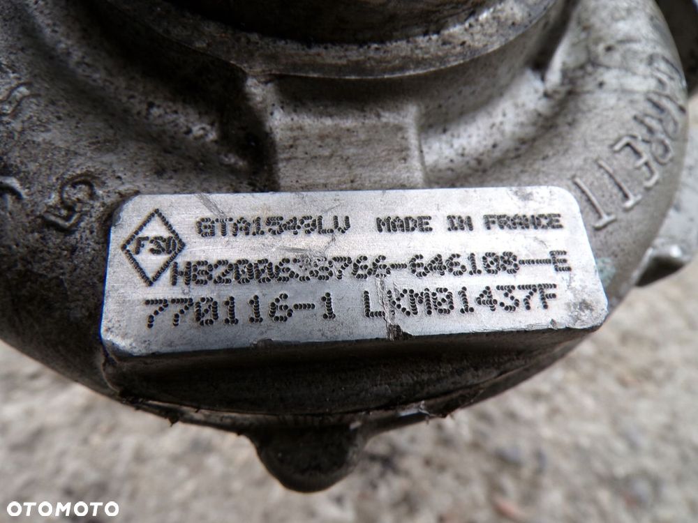 RENAULT LAGUNA III NISSAN QASHQAI 2.0 DCI TURBOSPRĘŻARKA H8200638766 - 3