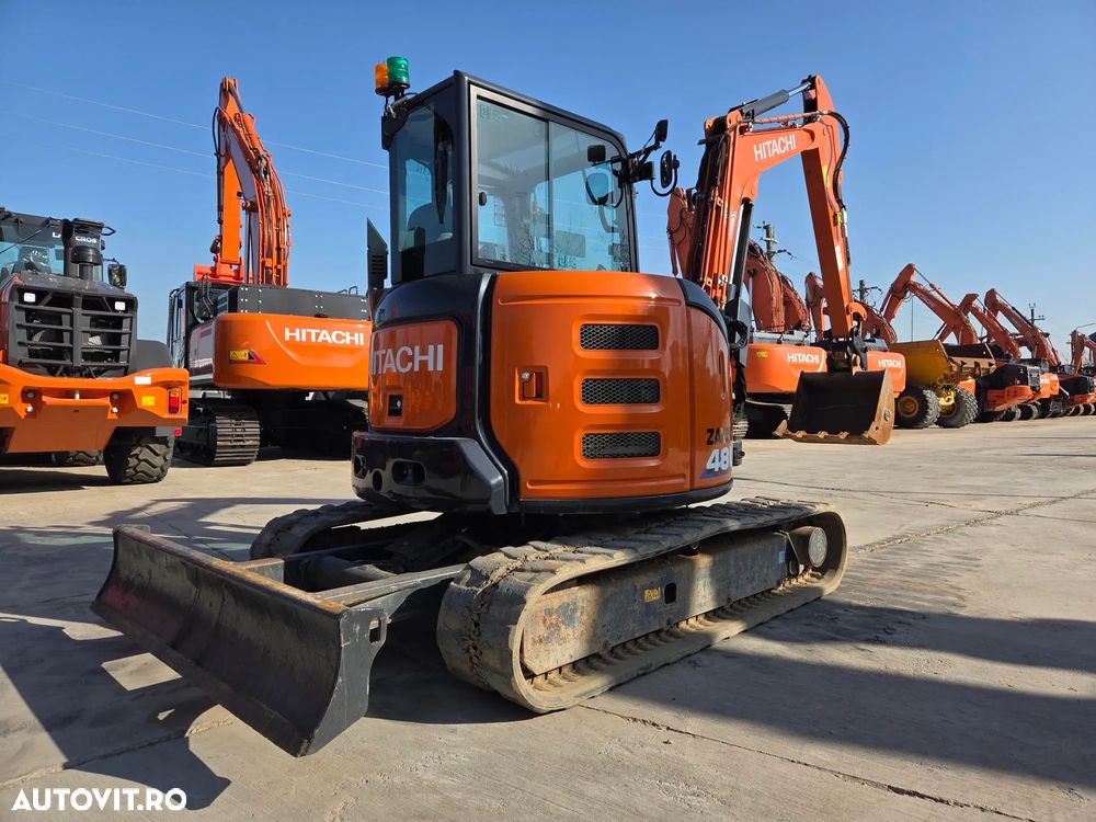 Hitachi 5,1tone, 2023/12, 2.229h, ZX48U-6, Adanc sapare 4m, CUPLA RAPIDA HIDRAULICA+3 CUPE, LAMA NIVELARE, Aer conditionat, inst picon pe brate, latime 2m, incarcarca 8x4, Antifurt, posibil leasing 4 ani, PROMOTIE 37900 EUR+Tva - 4