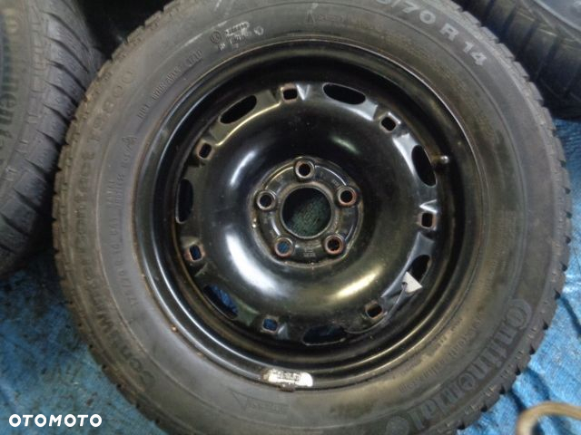 4X KOŁA 14 VW 5X100 ET35 CONTINENTAL 175/70R14 - 4