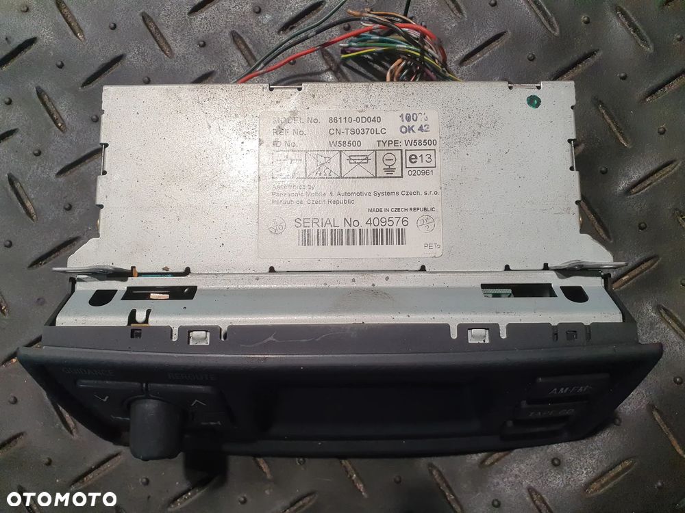 WYŚWIETLACZ RADIA 86110-0D040 TOYOTA YARIS 1 I LIFT 03-05 - 2