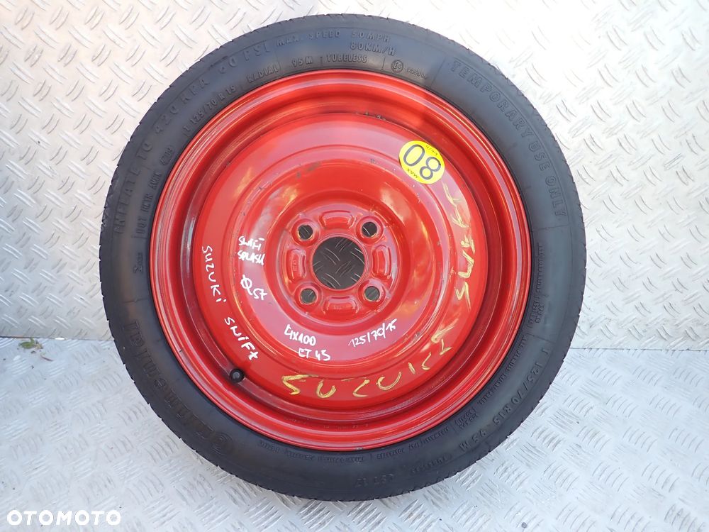 KOŁO ZAPASOWE DOJAZDOWE SUZUKI 4X100 125/70/15 RADOM - 1