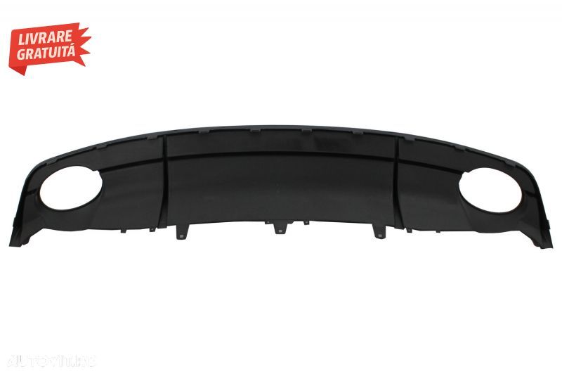 Bara Fata cu Difuzor Spate Negru si Ornamente Evacuare Audi A7 4G Facelift (2015-2- livrare gratuita - 9