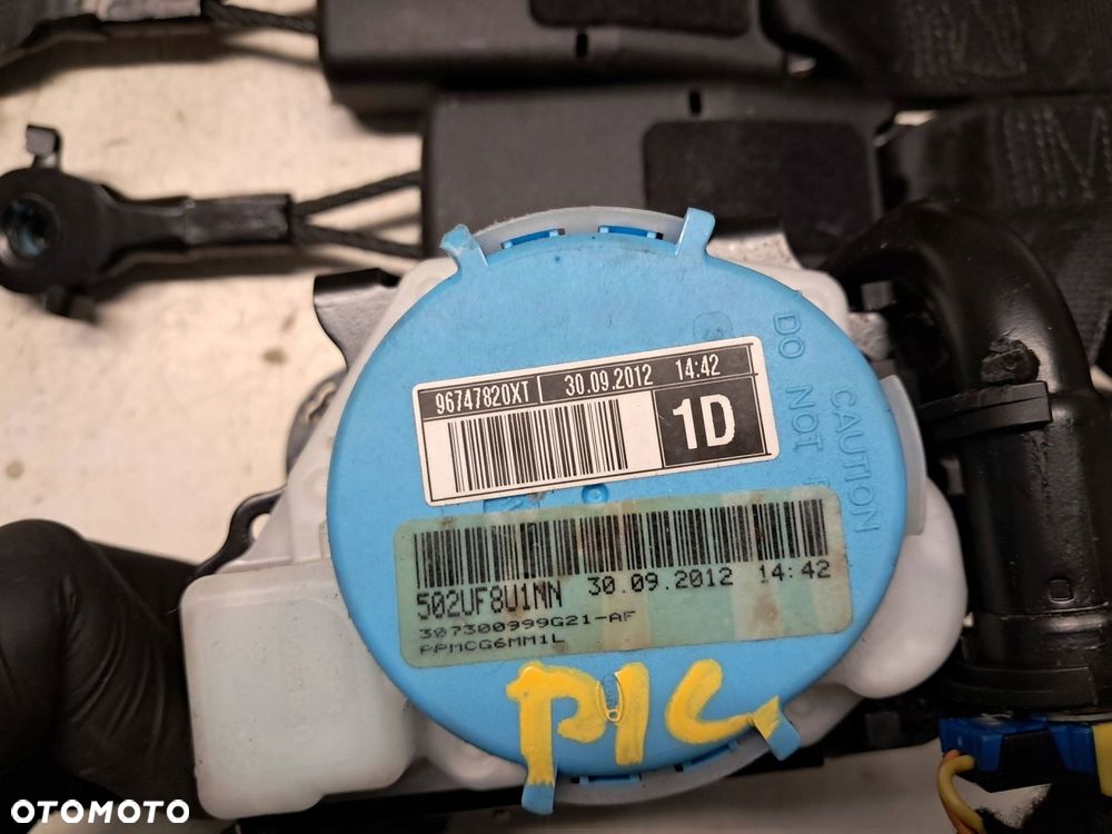 citroen c4 picasso i lewy + prawy pas bezpieczeństwa fotela przedniego - 4