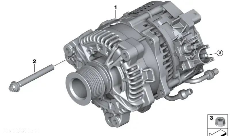 NOWY ORYGINALNY ALTERNATOR BMW 320 420 520 530 X3 X6 | 12315A716F0 - 6