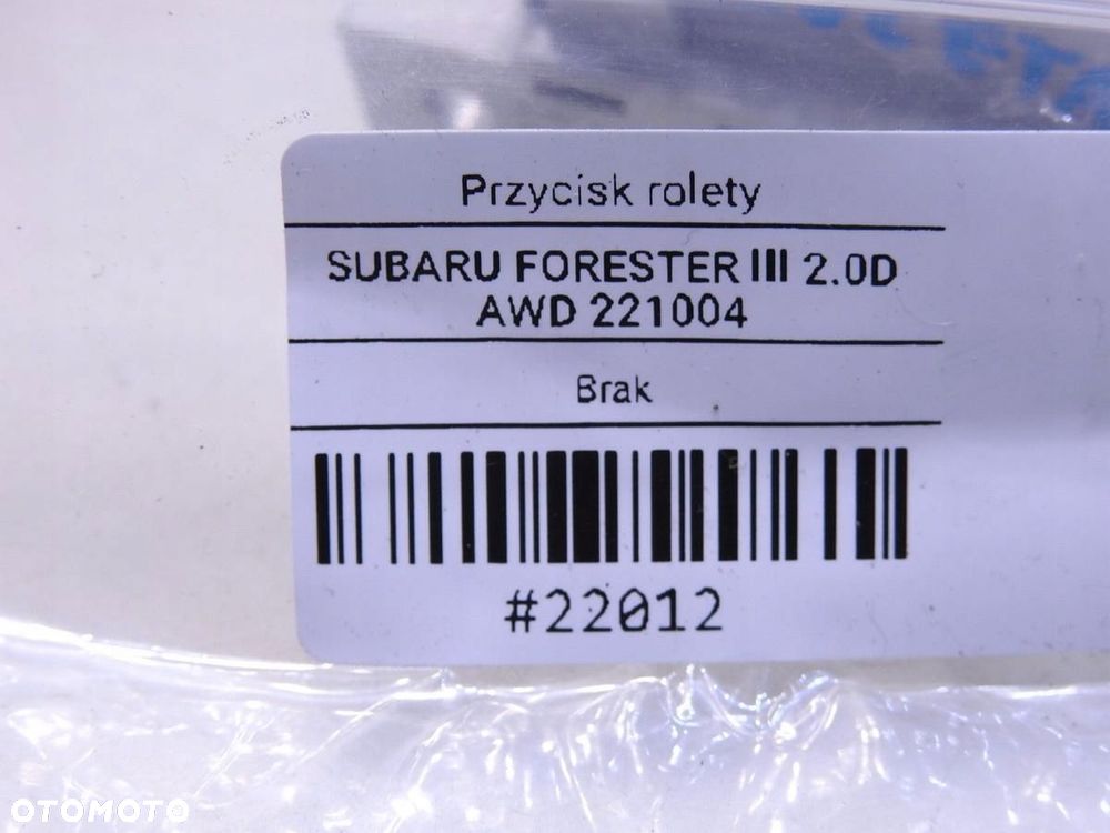 PRZYCISK ROLETY SUBARU FORESTER III - 7