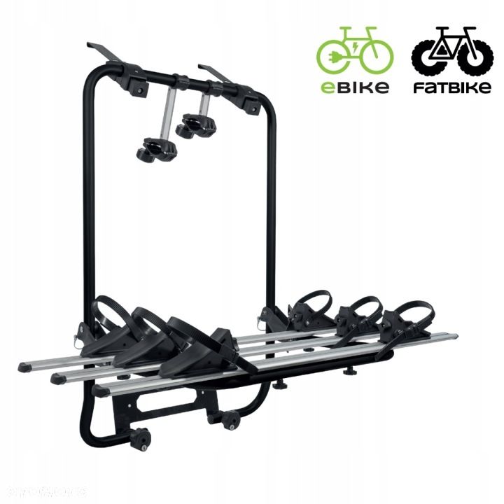 Bagażnik na klapę Menabo Shadow Black T6 3 rowery lub 2 rowery elektyczny - 5