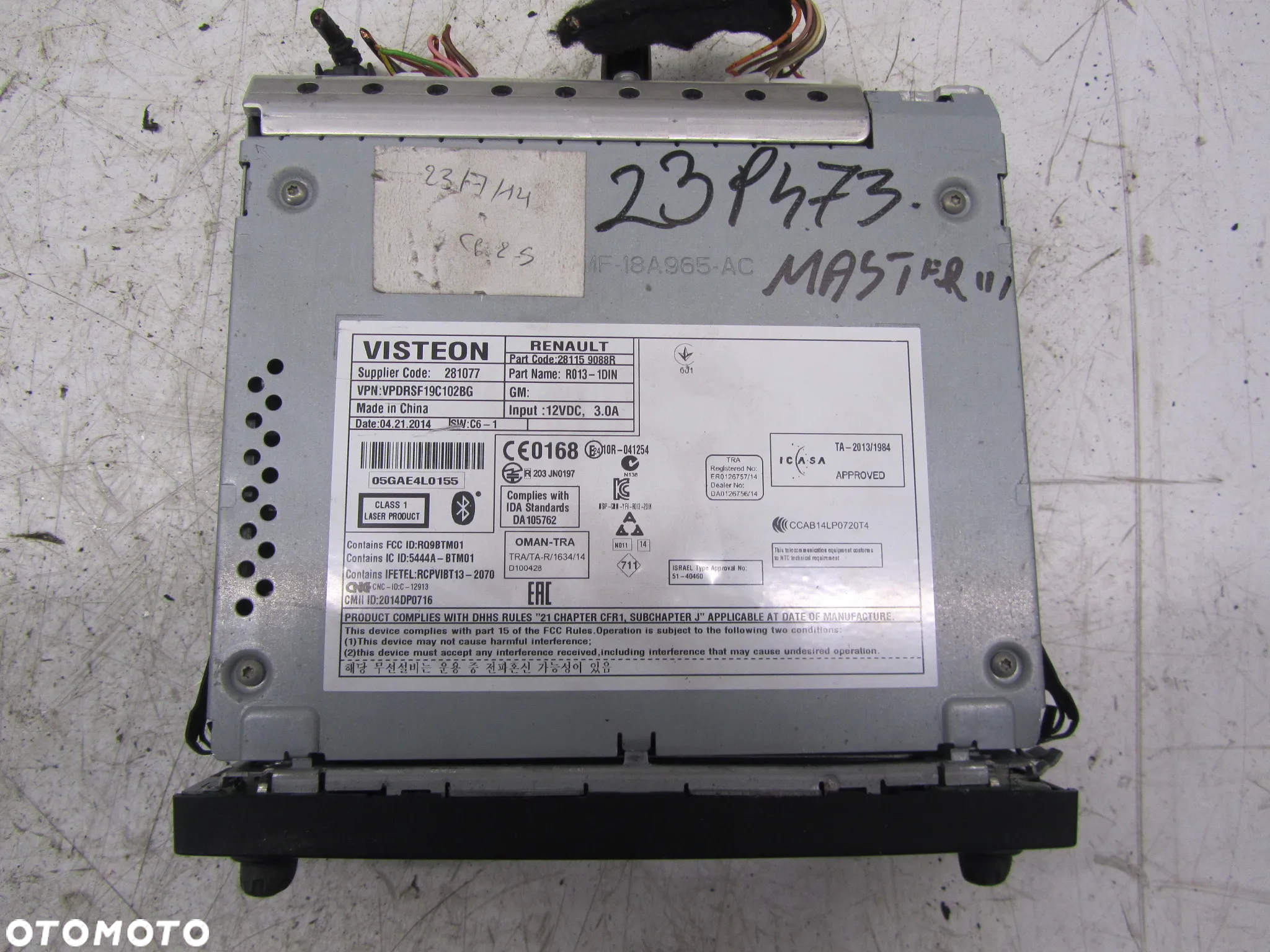 renault master III 2.3 DCI 215R radio cd - 2