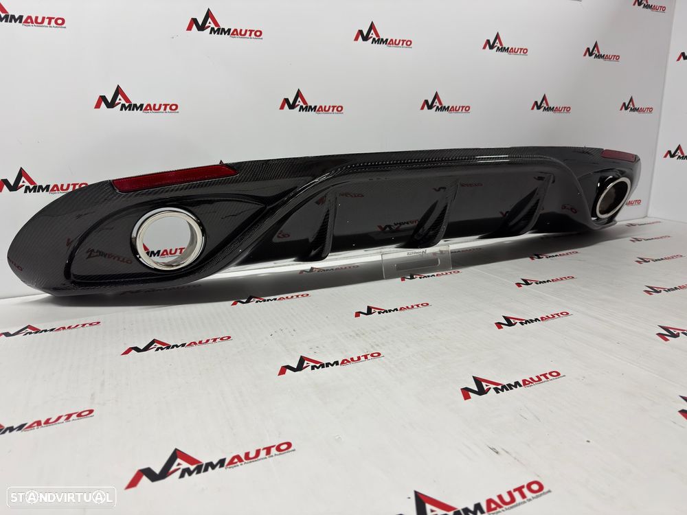 Difusor Traseiro Alfa Romeo Giulia Sport Saloon Carbono - 3