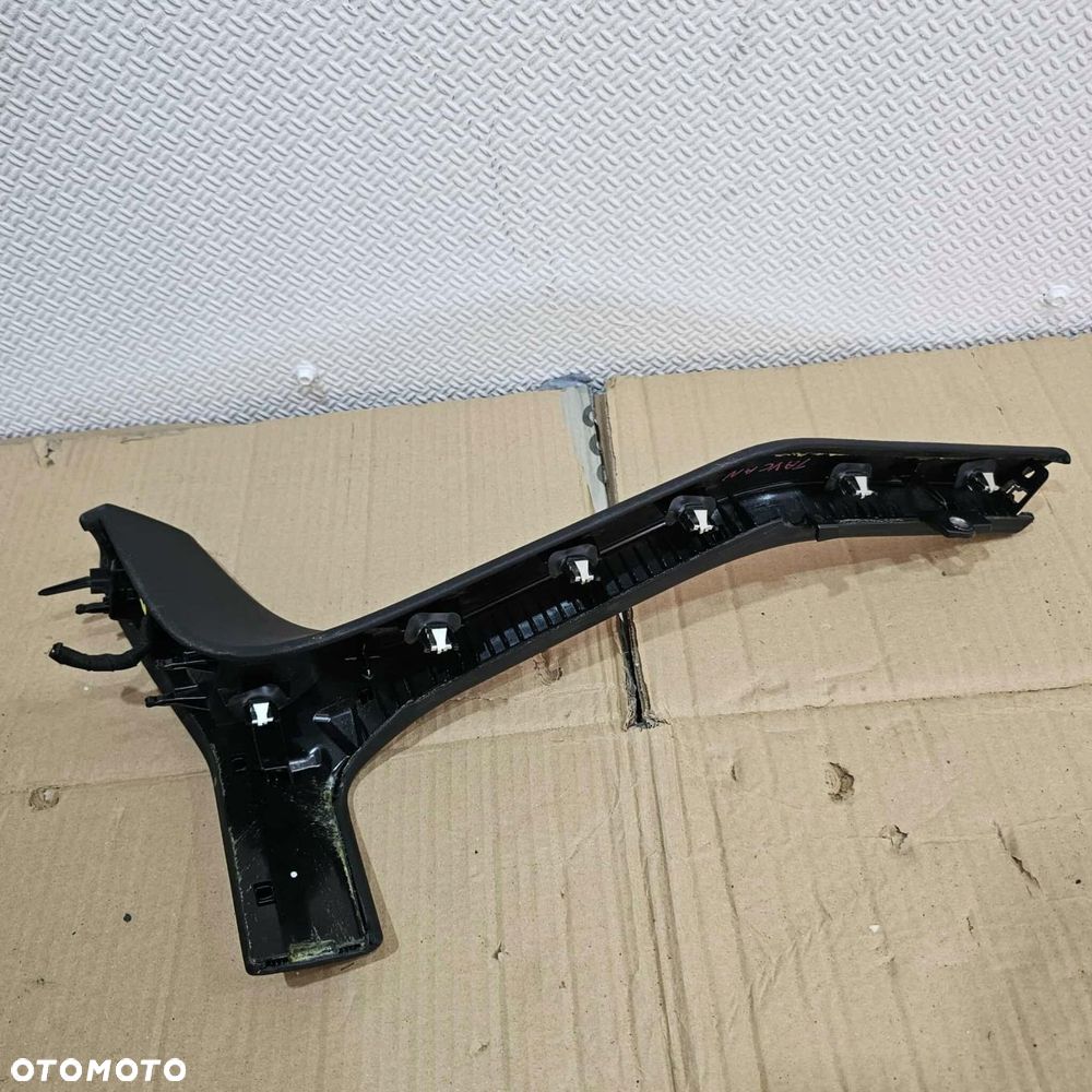 porsche taycan 9j1 osłona dekor listwa ramka konsoli skóra czarna - 5