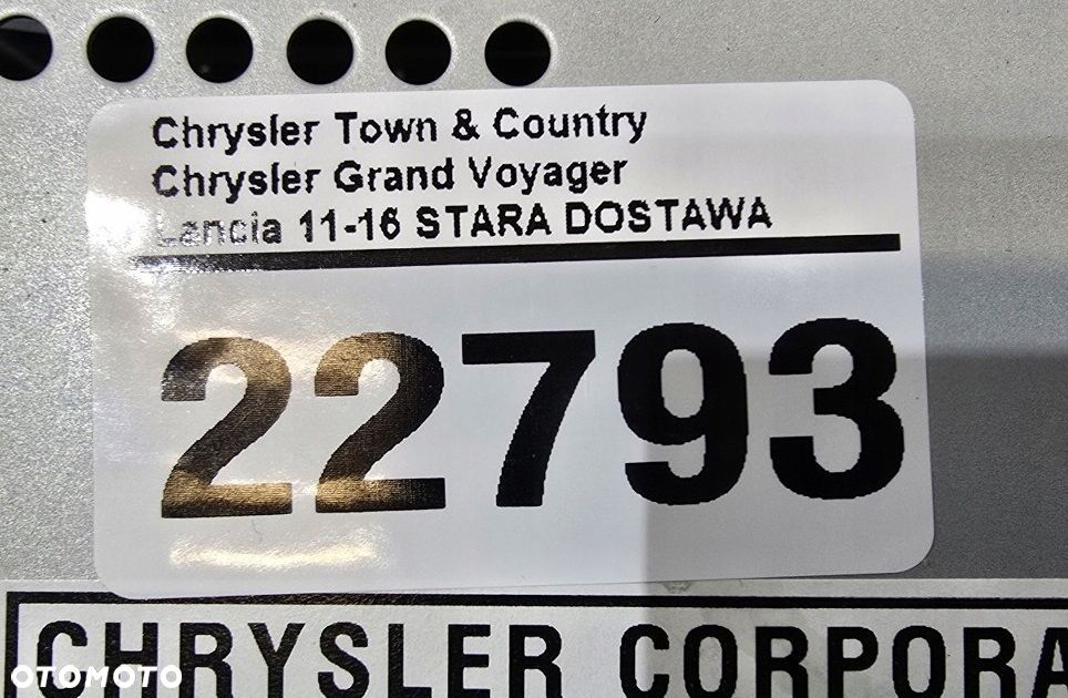 panel czytnik cd dvd lancia voyager 12r p05091213aa - 4
