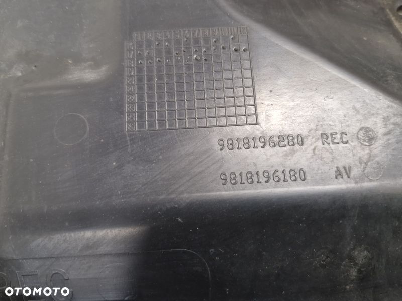 PEUGEOT 308 II 2 T9 LIFT KIEROWNICA PROWADNICA POWIETRZA LEWY PRZÓD 9818196280 - 8