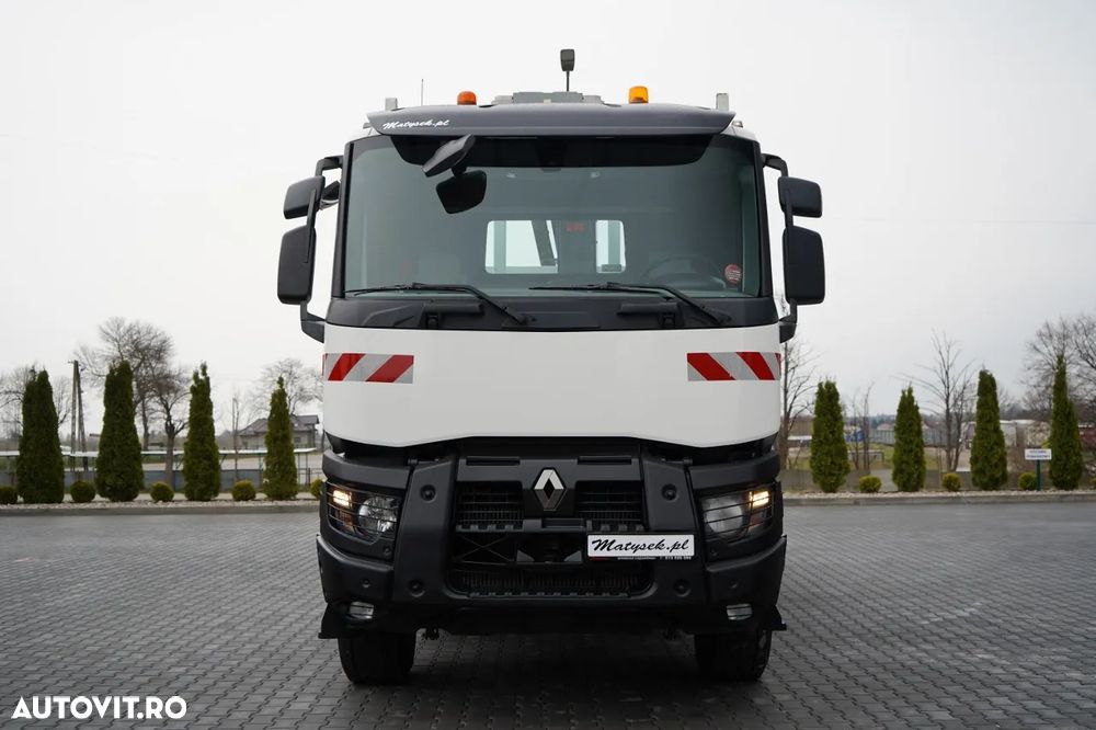 Renault C 430 / 6x4 / BASCUNĂ CU DOUĂ LATE / BASCUNĂ HIDRAULICĂ + HIAB 211 EP-3 HDS / EURO 6 / RADIOCOMANDĂ / ROTATOARE / CUPĂ - 19