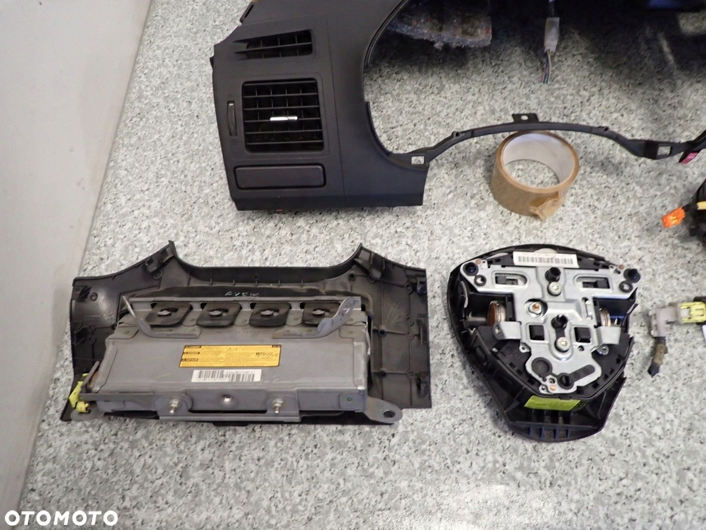 TOYOTA AURIS I E15 3D 07- PODUSZKI POWIETRZNE ZESTAW EUROPA SRSY AIRBAG - 12