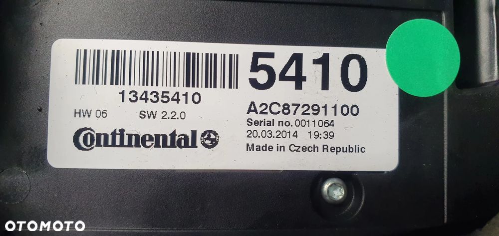 Radio radioodtwarzacz panel radia Opel Zafira C 13435410 - 6