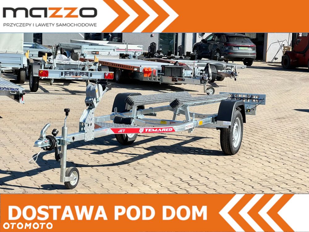 TEMARED DOSTAWA przyczepa o wymiarach 383cm x 120cm DMC 750kg JET pod skuter wodny - 1