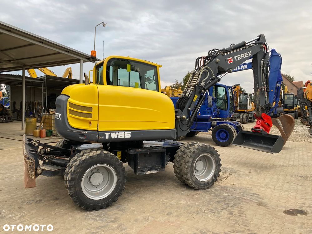 Terex TW85, GŁOWICA POWERTILT, 2 ŁYŻKI, RAMIĘ 3X ŁAMANE, KRÓTKI TYŁ, Z NIEMIEC, SUPER STAN, - 8