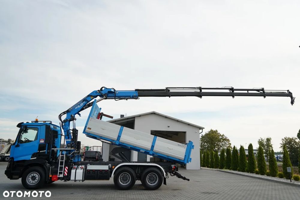 Renault C 430 / 6X4 / WYWROTKA 5.5 M + HDS ATLAS 240.2 A5 / WYSIĘG 14.5 M / MAX UDŹWIG 4520 KG / STEROWANIE RADIOWE / ROTATOR / WIDŁY DO PALET / 2020 ROK - 3