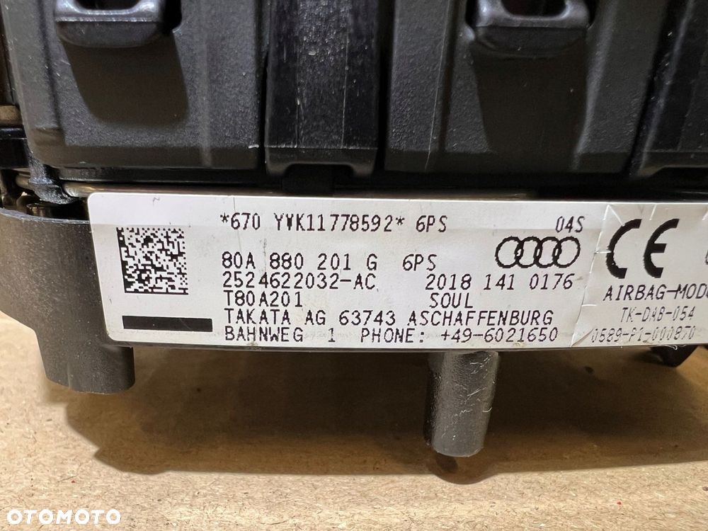 audi q5 80a poduszka powietrzna airbag kierowcy soul 80a880201g - 11