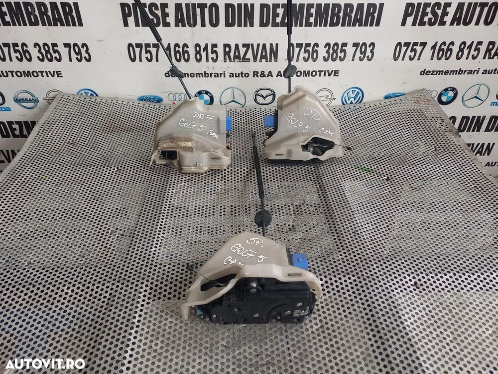 Broasca Blocator Incuietoare Usa Dreapta Fata + Stanga Dreapta Spate Vw Golf 5 Volan Stanga An 2005 - 1