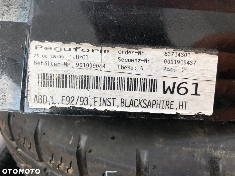 R263 . Listwa Progu Zewnętrzna Nakładka Progowa Lewa 7130873 BMW E92 E93 BlackSapphire (2005-2013) - Wysyłka - 7