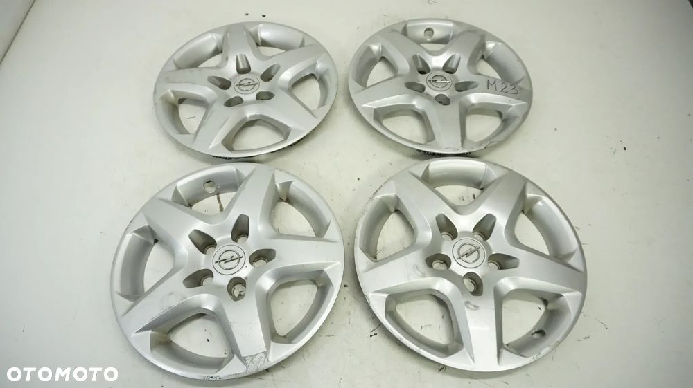 Kołpaki dekle 16 STRUKTURALNE OPEL ASTRA H MERIVA ZAFIRA 5X110 ORYGINAŁ - 1